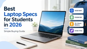 Best Laptop Specs for Students in 2026: RAM, CPU, Storage, Battery & More